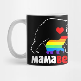 Mama Bear Proud Mom Rainbow Flag Lgbt Pride Mothers Day Mug